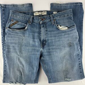 Ariat Men's Distress Relaxed Bootcut Jeans